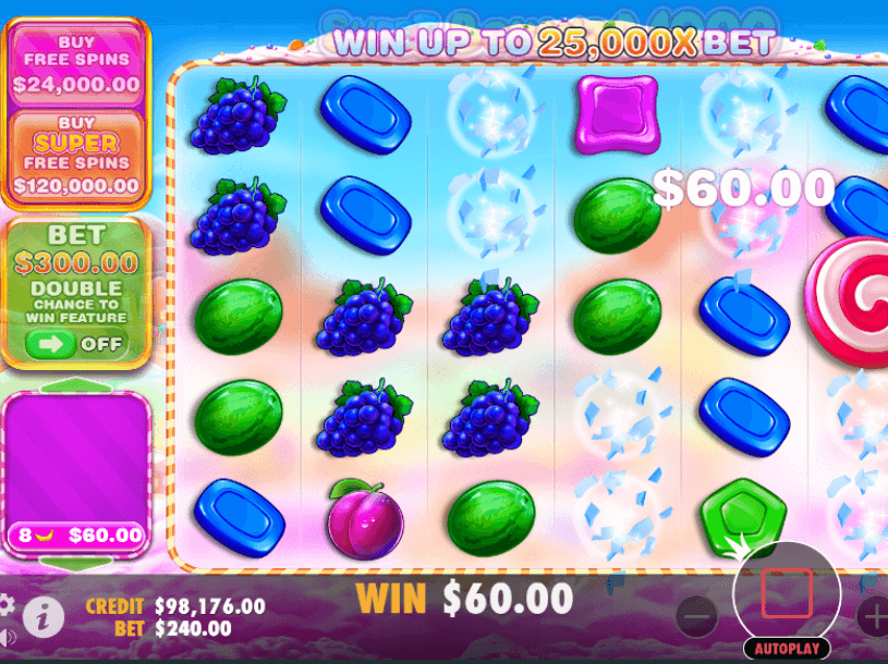 Sweet Bonanza 1000 Screenshot 2 - Real Gameplay View