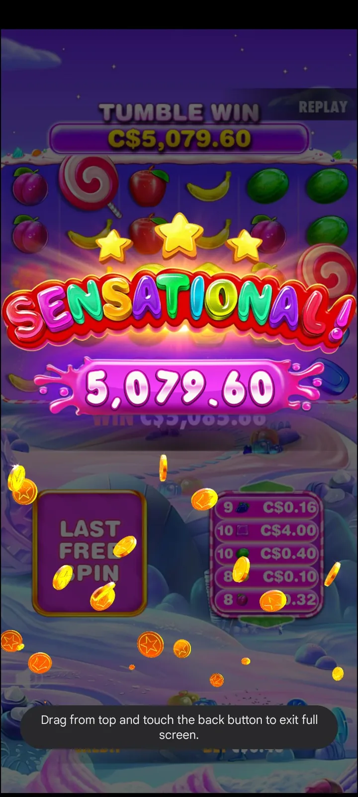 Sweet Bonanza 1000 Screenshot 6 - Real Gameplay View